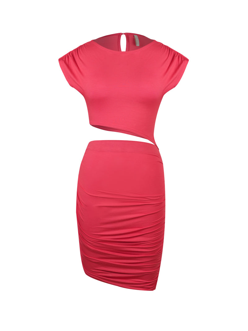 Ivy Bodycon Mini Dress Racing Red