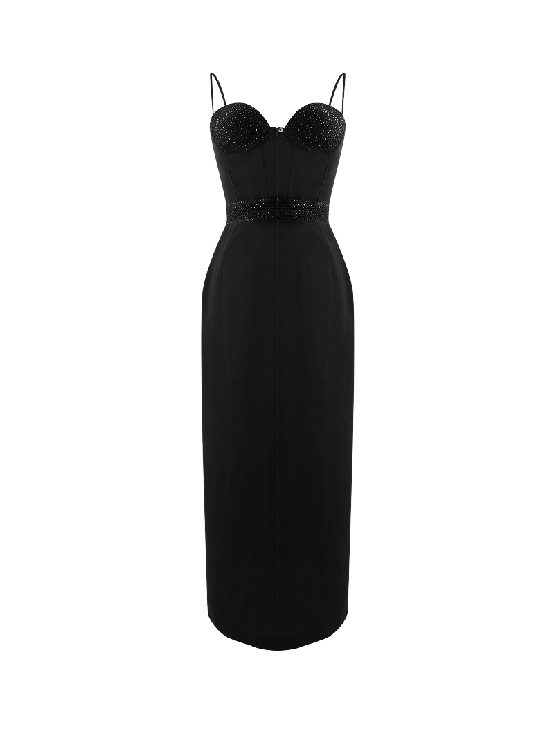 Iza Midi Dress Black