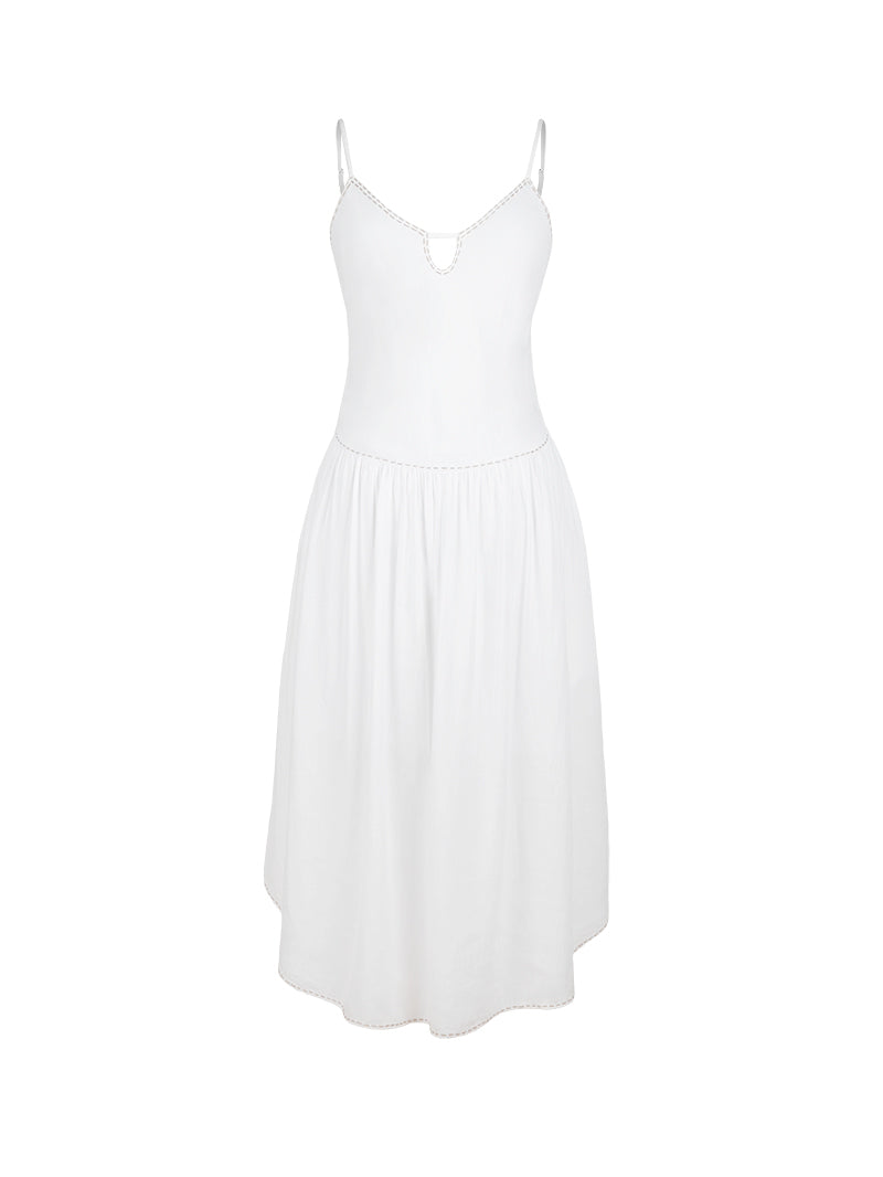 Julie Midi Dress White