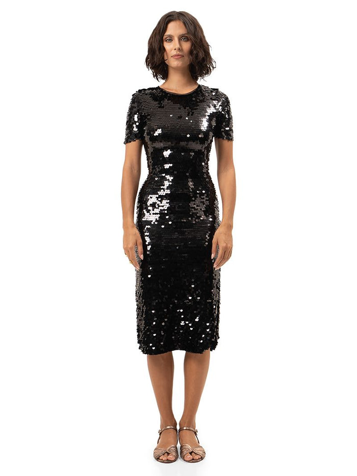 Venus Midi Dress - Black