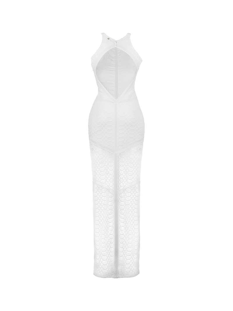 Cleo maxi white dress - ghost back view