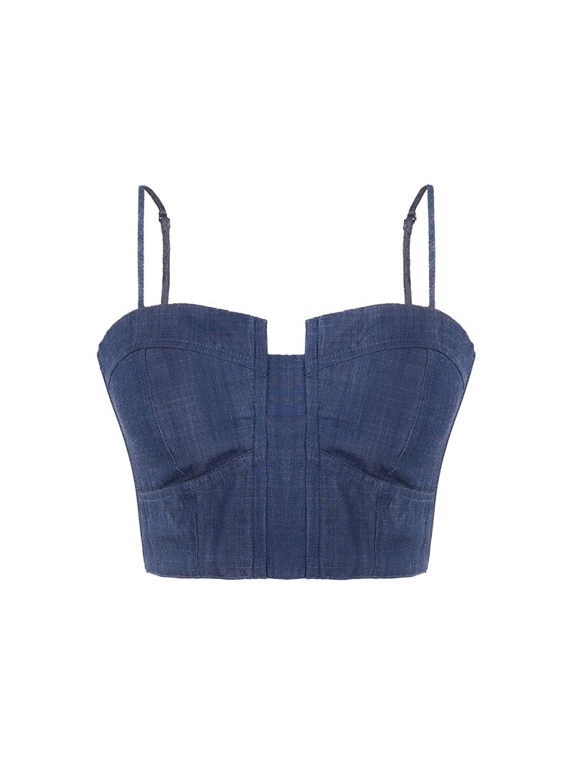 Diana Bustier top - ghost front view