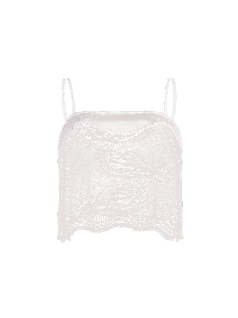 Flora top in Titanium color - ghost front view