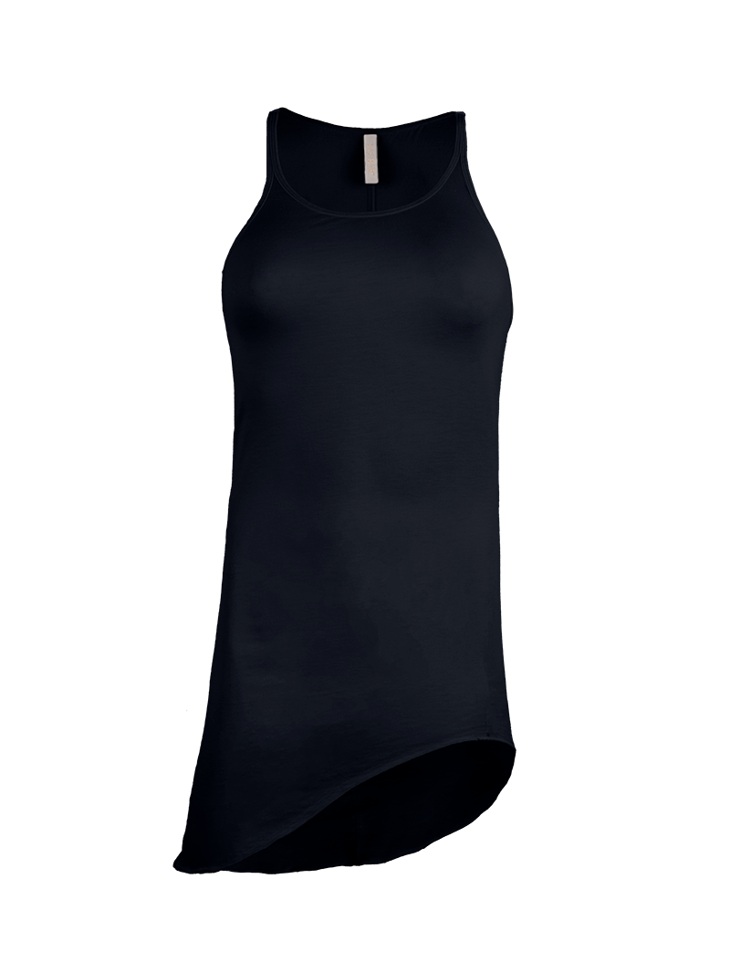 Freya tank top in black - ghost front view