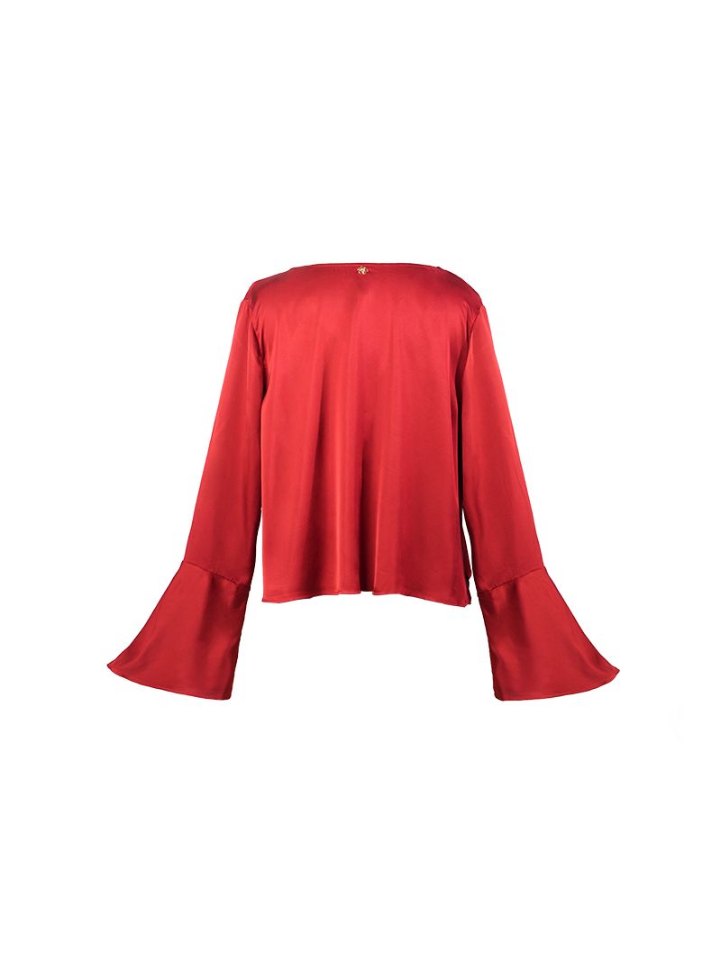 Rama Top in Red - ghost back view