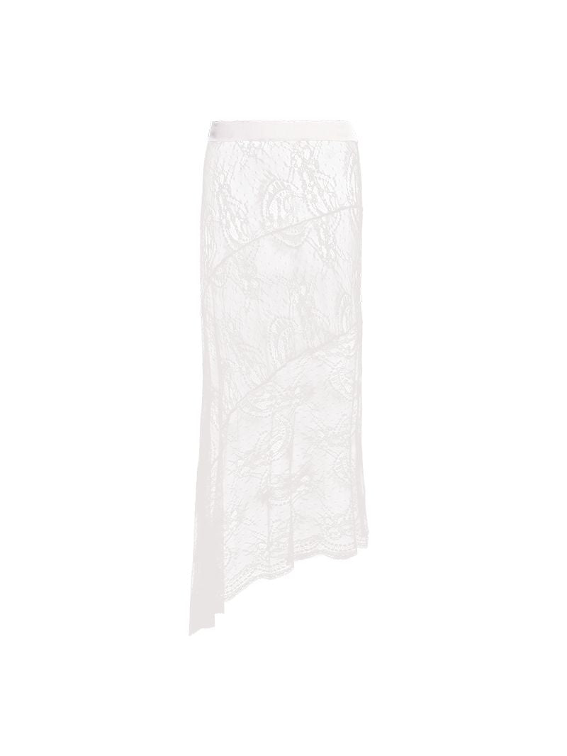 Vesta lace skirt in Titanium color - ghost front view
