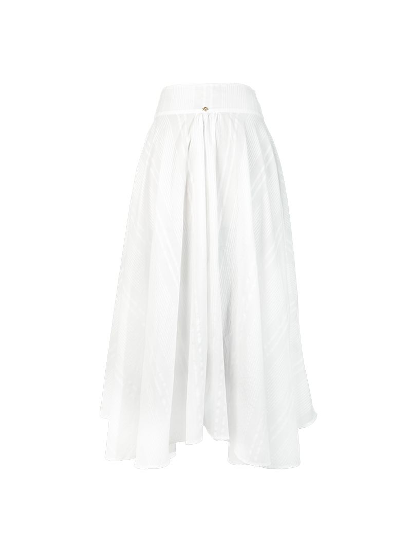 Oze midi skirt white - ghost back view