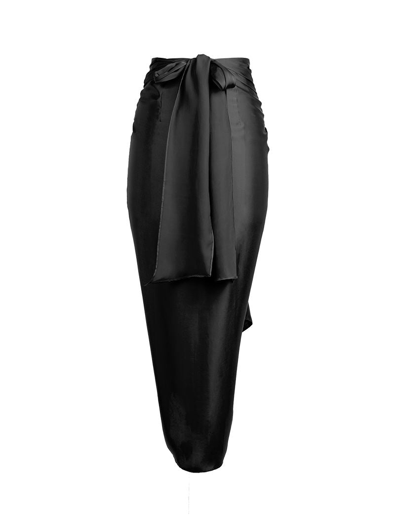 Shakti Midi Skirt in black - ghost back view