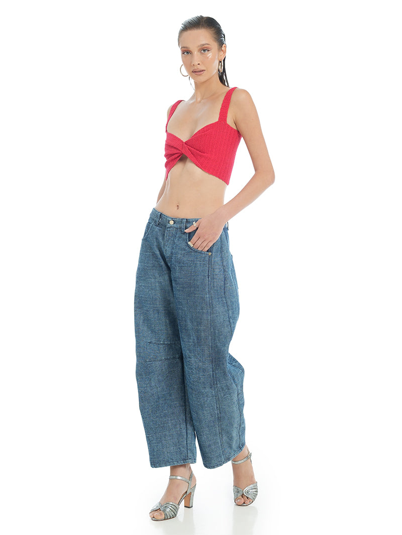 Snap Jeans Pants - Side View