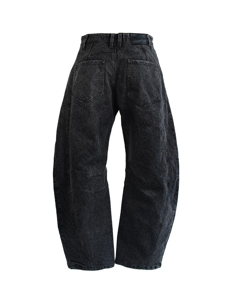 Freak barrel jeans pants - ghost back view