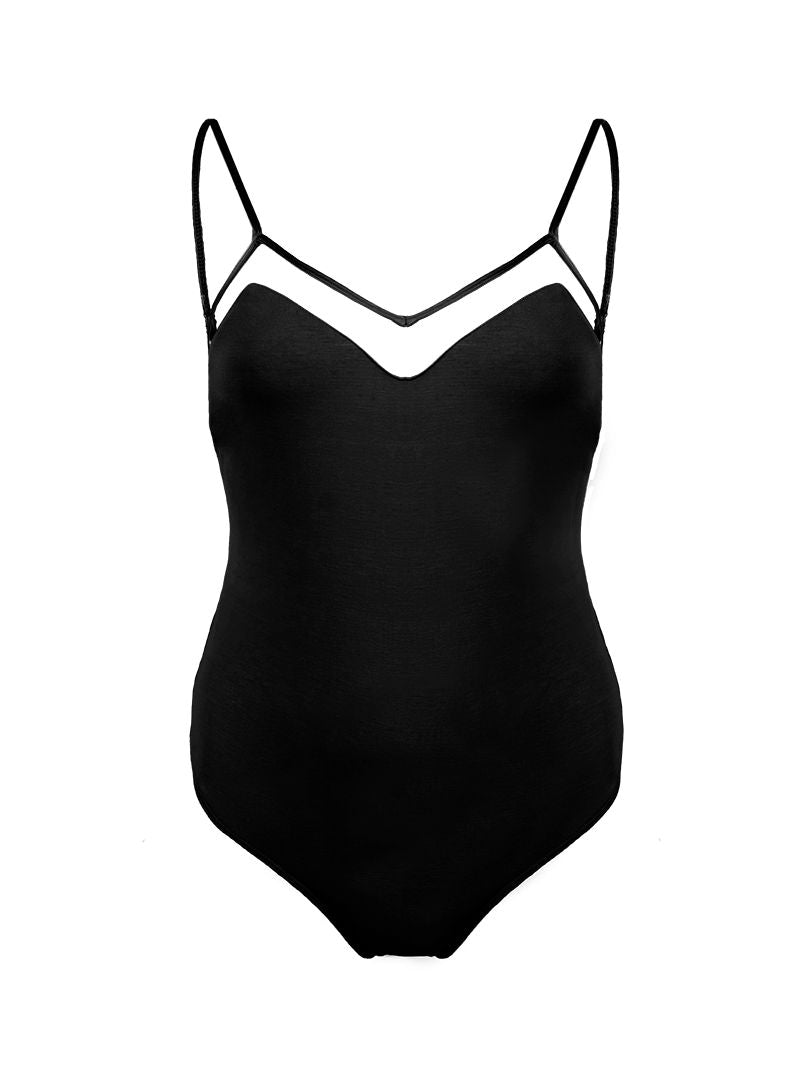 Dega Bodysuit black - ghost front view