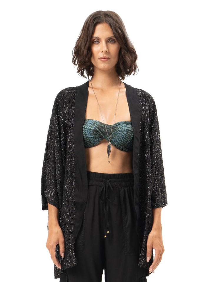 Hand Beaded Geisha Kimono