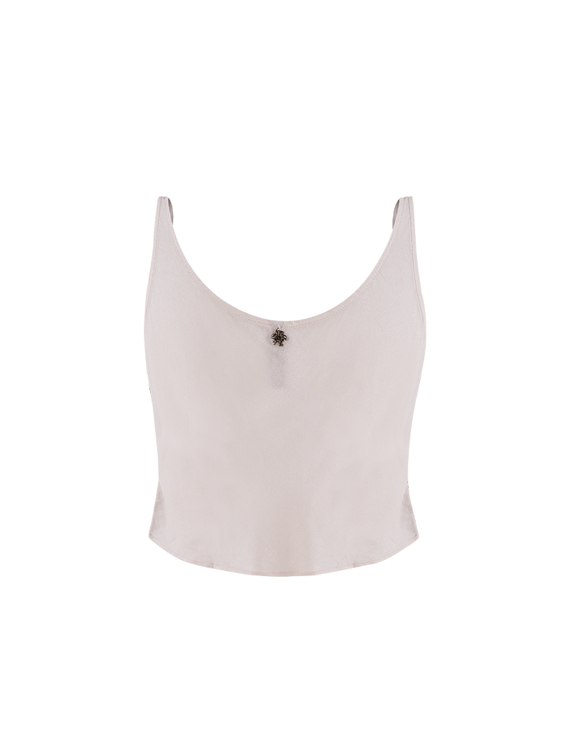 Hornet Mini Beaded Top blush - ghost back view