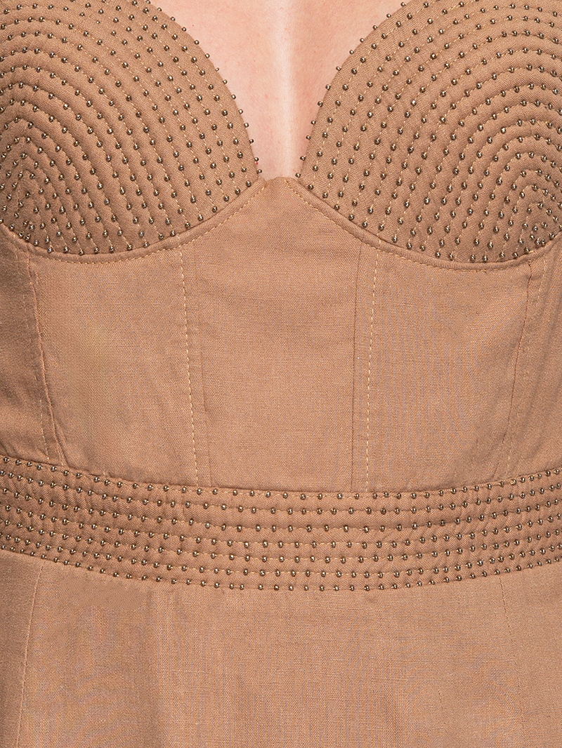 Iza Midi Dress Camel