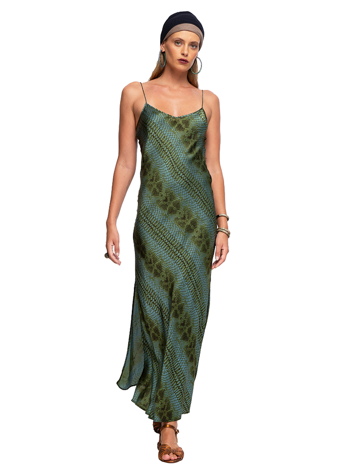 Sandy Maxi Satin Slip Dress