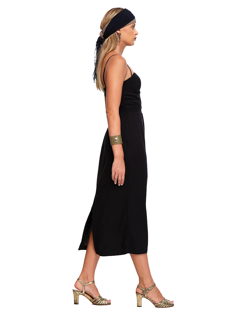 Iza Midi Dress Black