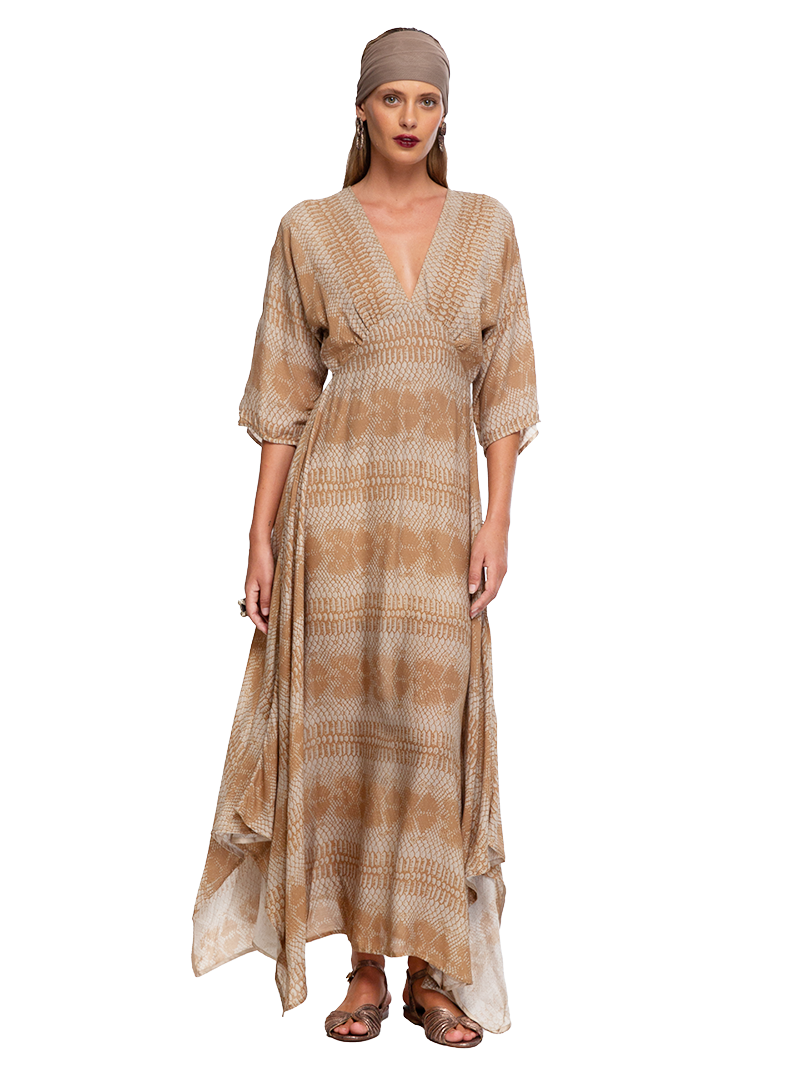 Oshun Maxi Dress Snake Taupe