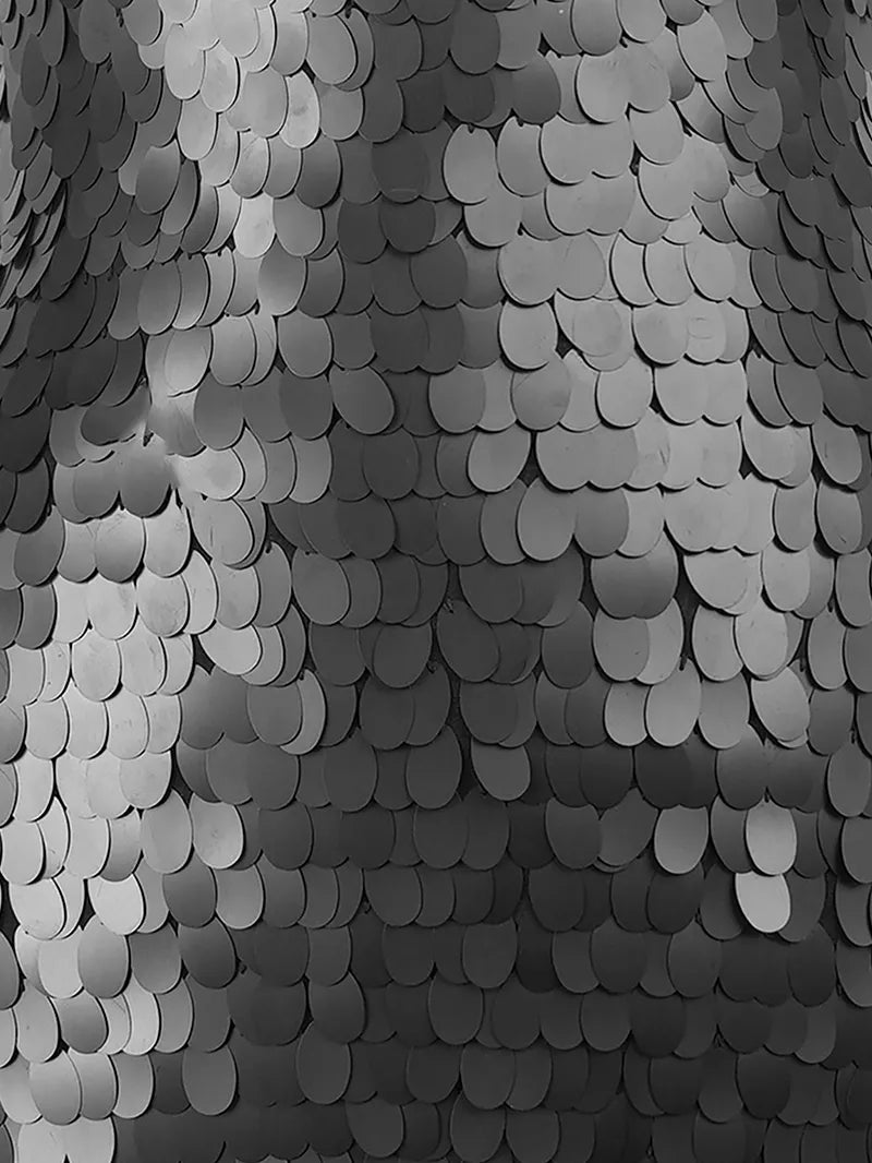 Prague in black - sequin details close up view
