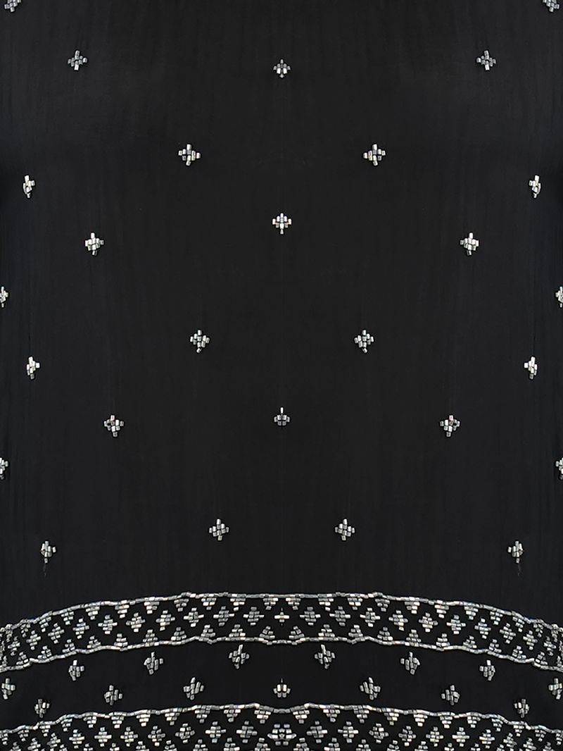 Giselle beaded black top - beadings close-up detail
