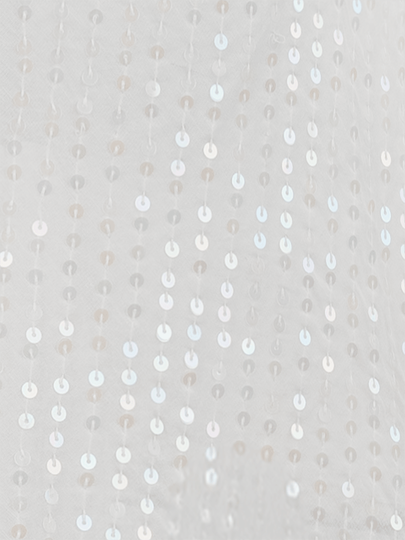 Dily sequin midi dress in natural - close-up view