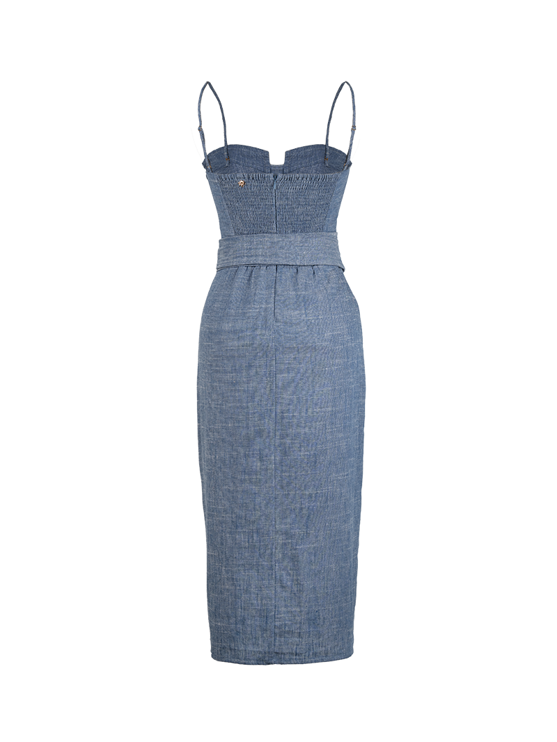 Gil Midi Dress Light Blue