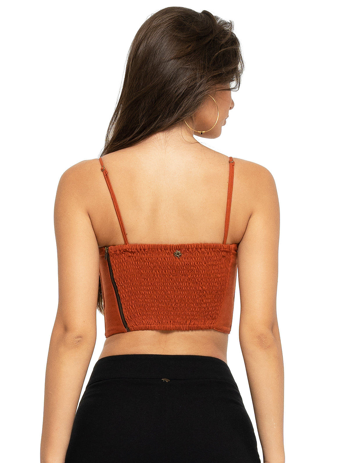 Elsa Bustier Top Terracotta