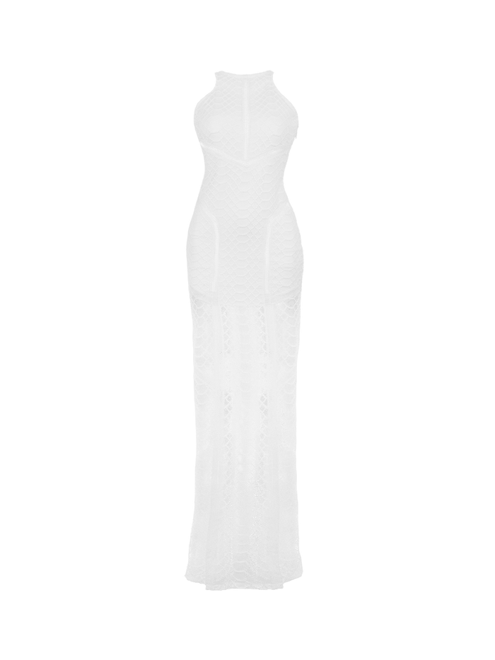Cleo maxi white dress - ghost front view
