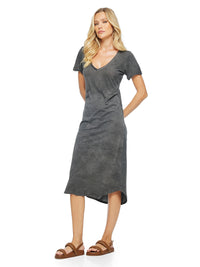 Elea Midi Dress Grey Wash