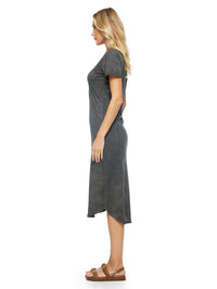 Elea Midi Dress Grey Wash