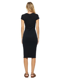 Fama Midi Dress Black