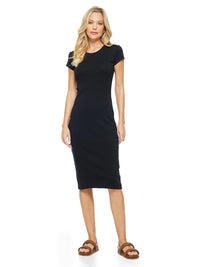 Fama Midi Dress Black