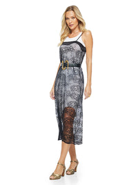 Flora Midi Dress Black