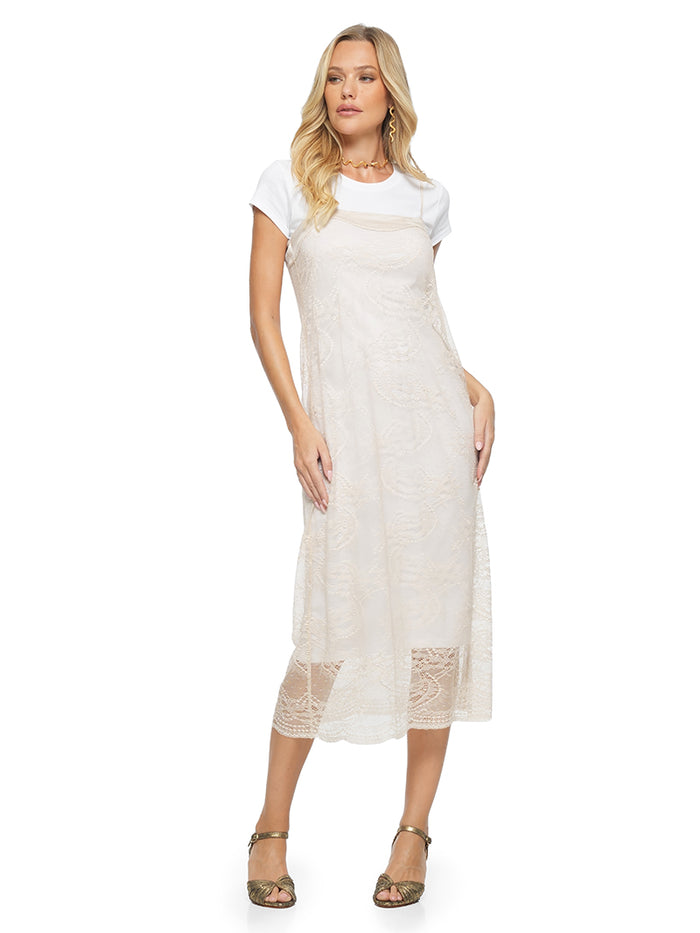 Flora Midi Dress Titanium