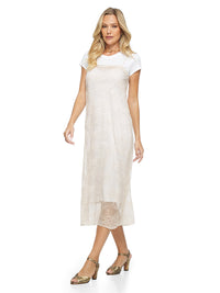 Flora Midi Dress Titanium