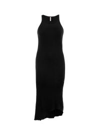 Freya Rib Midi Dress Black