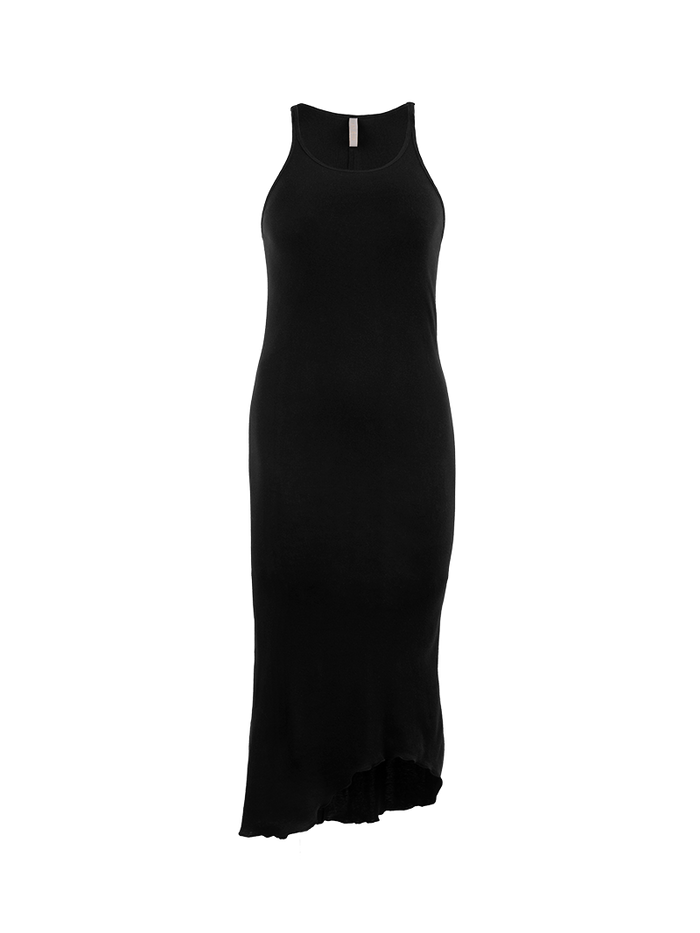 Freya Rib Midi Dress Black