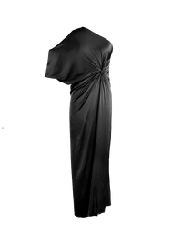 Ganesha Maxi Dress in black - ghost front view