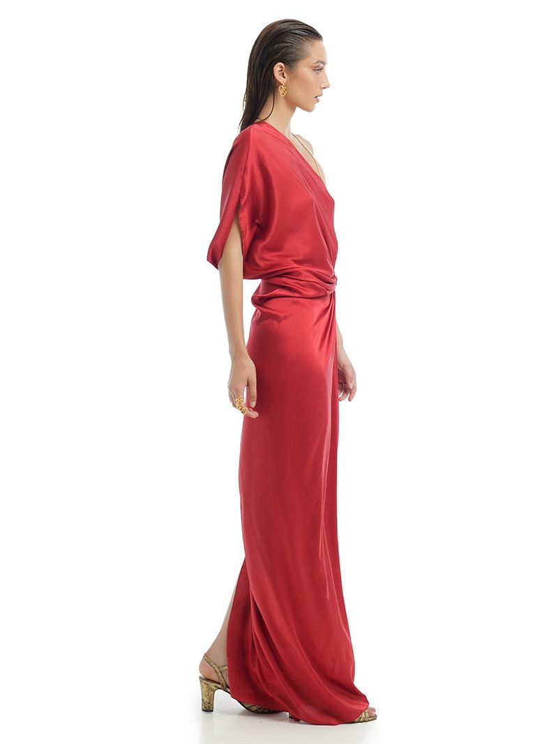 Ganesha Maxi Dress Red