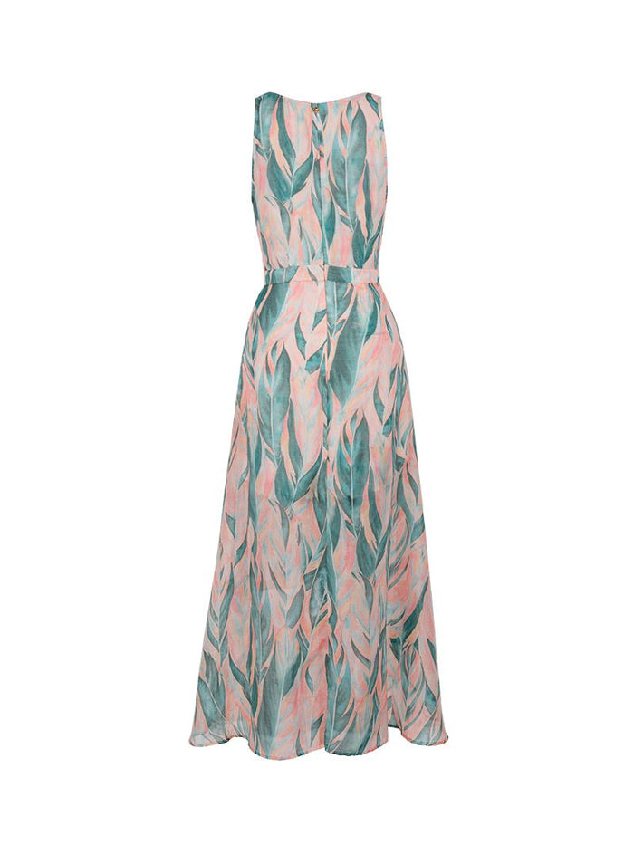 Jessabel Midi Dress in Never-Never Print - Ghost Back View