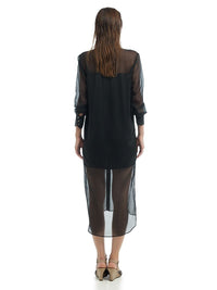 Josie Shirt  Dress Black