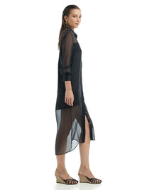 Josie Shirt  Dress Black