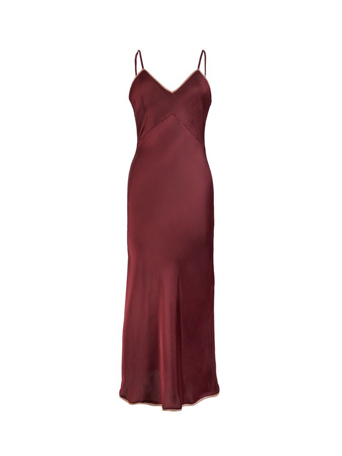Melody Midi Dress Wine