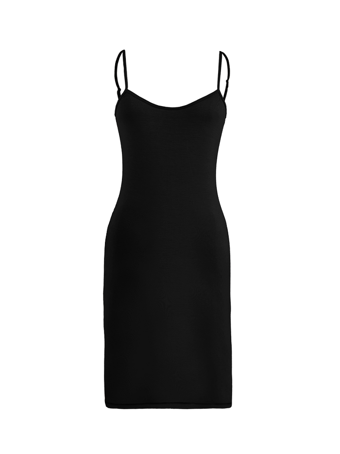 Slip Mini Dress Black
