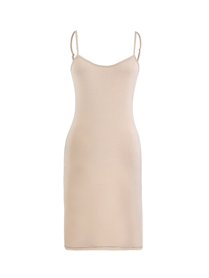 Slip Mini Dress Nude