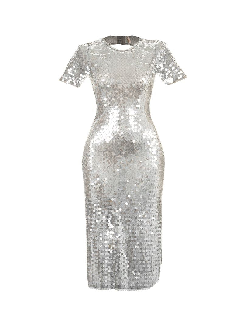 beaded midi dress white Cult Gaia Meri Beaded Midi Dress