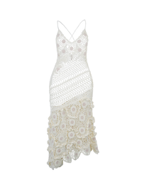 Dandi crochet dress - ghost front view