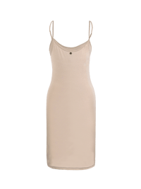 Slip Mini Dress in Nude color - ghost back view