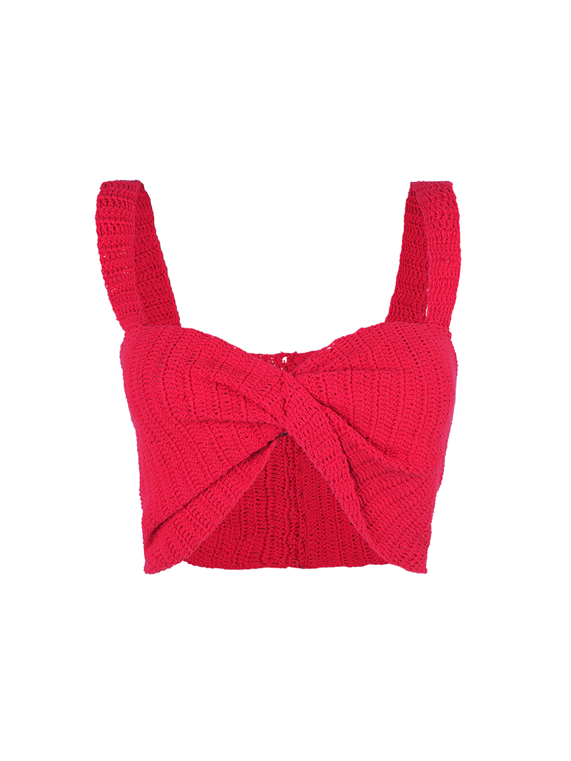 Alix Top Red - Ghost front view