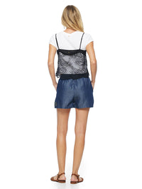 Flora Mini Top Black