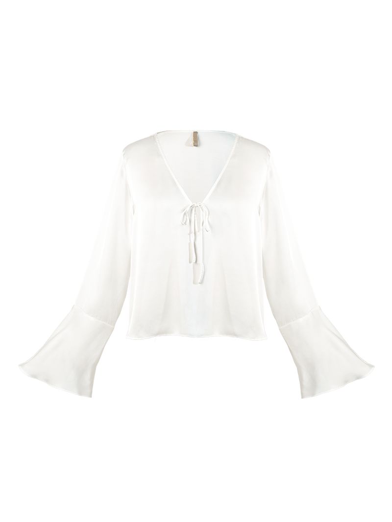 Rama Top in Natural - ghost front view